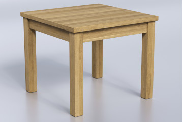 Dubový jedálenský stôl Boris štvorcový
