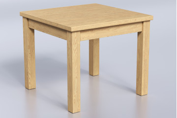 Jaseňový jedálenský stôl Boris štvorcový