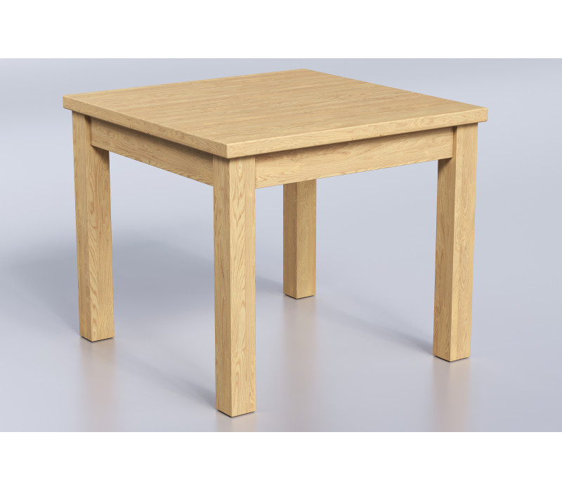 Jaseňový jedálenský stôl Boris štvorcový
