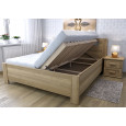 Dubová posteľ Lucia s úložným priestorom