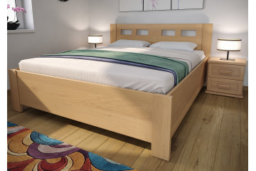 Buková posteľ Lucia s úložným priestorom