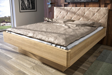 Dubová posteľ Emily s úložným priestorom