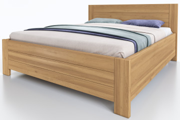 Buková posteľ Ivana s úložným priestorom