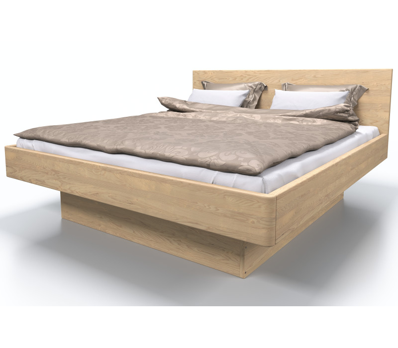 Jaseňová  posteľ Pegas s úložným priestorom 
