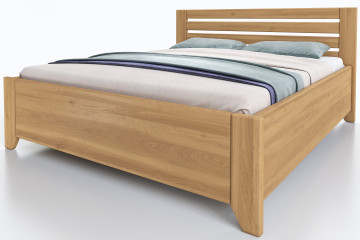 Buková posteľ Vanda s úložným priestorom 